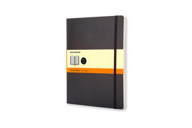 Moleskine Notebook XL Ruled Soft Cover Black