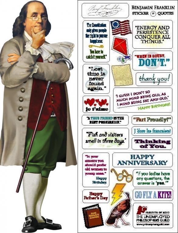 UPG Wenskaart - Benjamin Franklin