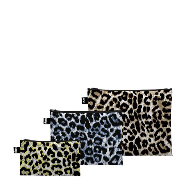 LOQI Zip Pockets - Leopard Dusk, Twilight and Sunrise gerecycled