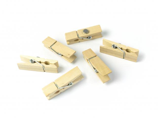 Trendform Magnet Woody Klip - set of 6 brown
