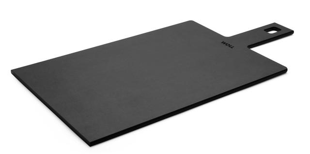 WOLL Cut & Serve Snijplank met greep - 490x250mm - Zwart