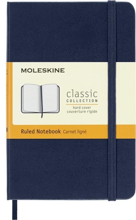 Moleskine Notebook Pocket Ruled Hard Cover Sapphire Blue