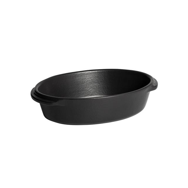 Emile Henry Solo Schaal ovaal - 210x 135x50mm - Basalte