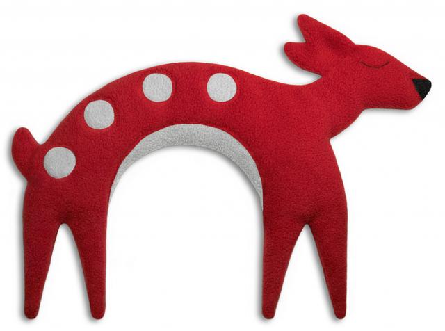 Leschi Warmtekussen Flora the fawn - Rood