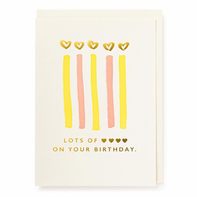 Archivist Cards Wenskaart - Lots of Love on Your Birthday
