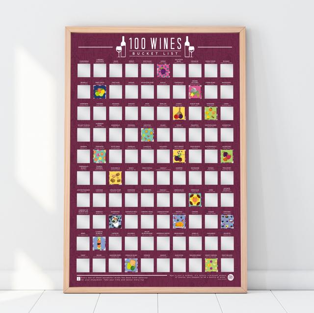 Gift Republic Krasposter - 100 Wines