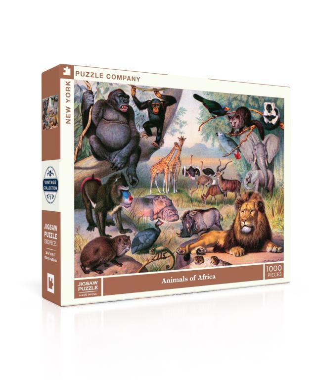 New York Puzzle Company Puzzel Animals of Africa - 1000 stukjes
