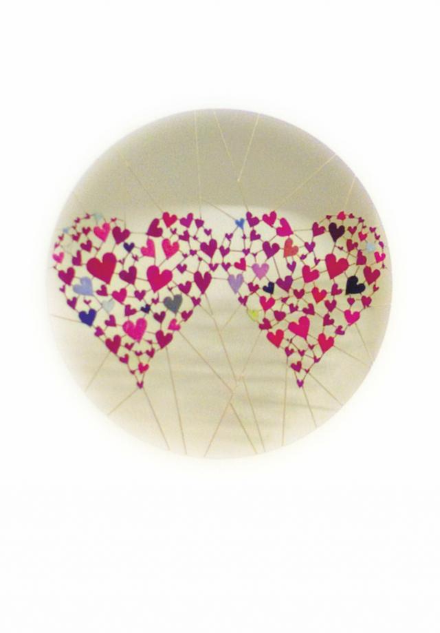 Forever Cards Laser-Cut Card - 2 Hearts Made Of Little Hearts