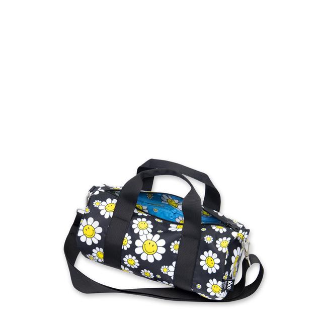 LOQI Weekender Medium - Flowers Black gerecycled