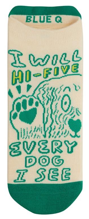 Blue Q Sneaker Socks - Hi-Five S/M