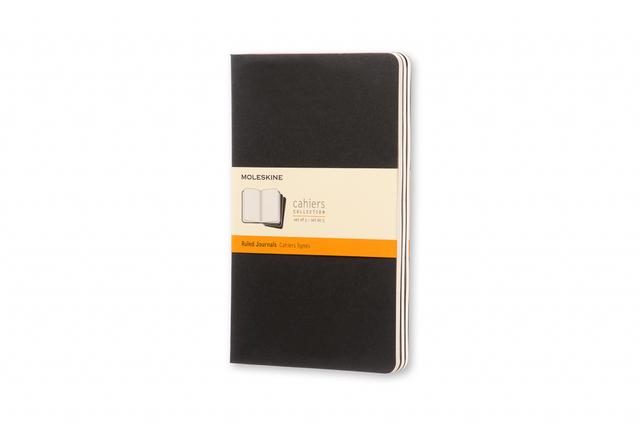 Moleskine Cahier Journals Large Ruled Black
