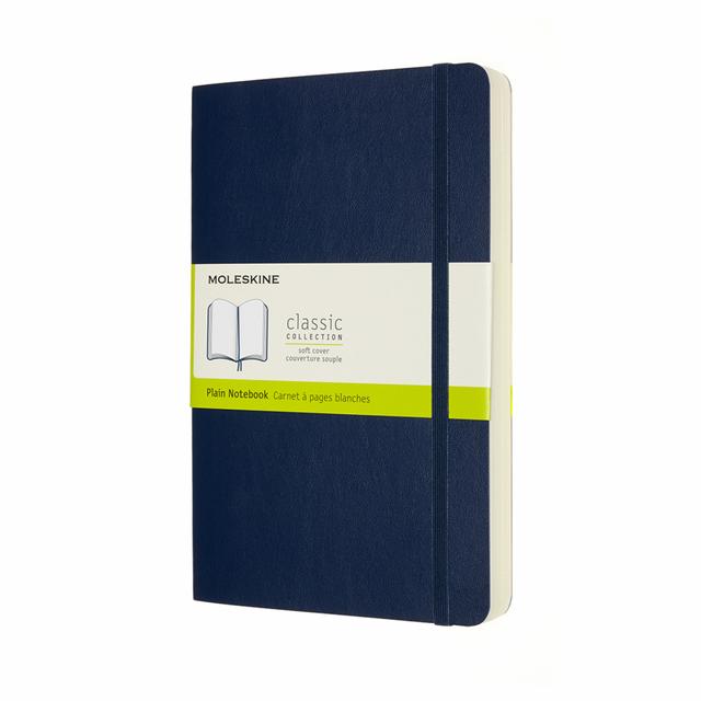 Moleskine Classic Notitieboek Large - Softcover - Blanco - Sapphire Blue