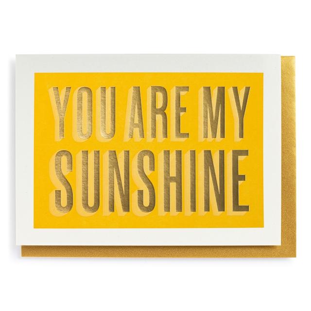 Archivist Cards Wenskaart - You are my Sunshine
