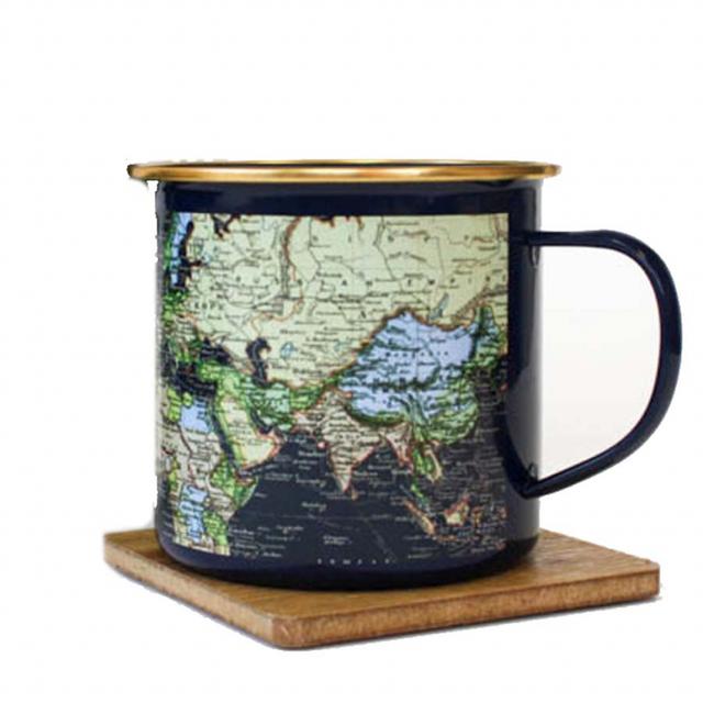 Gift Republic Blue Enamel mug