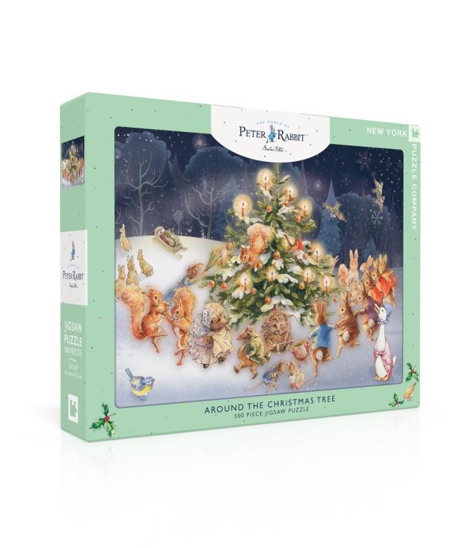 New York Puzzle Company Puzzel Around the Christmas Tree - 500 stukjes