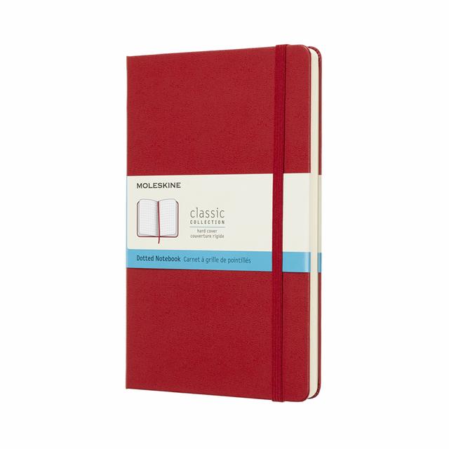 Moleskine Classic Notitieboek Large - Hardcover - Gestippeld - Scarlet Red