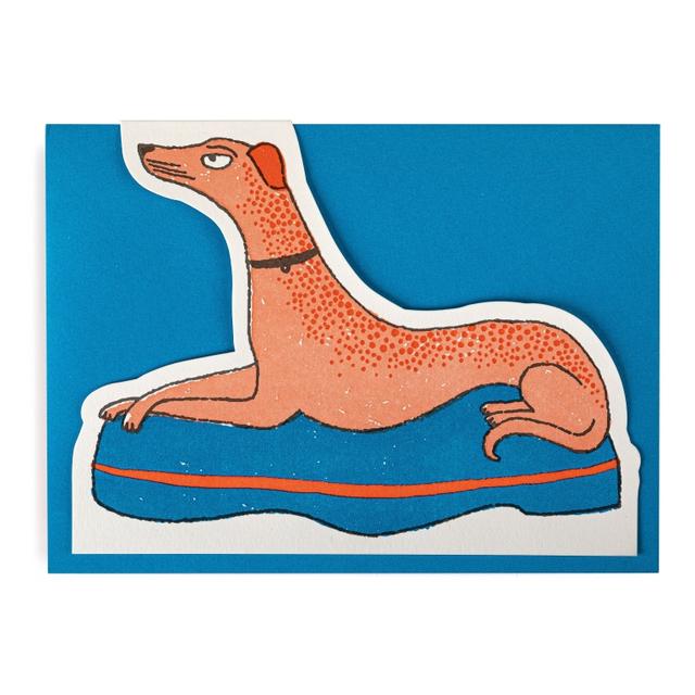Archivist Cards Wenskaart Cut Out - Crossed Paw Dog
