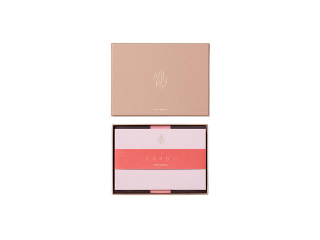 Printworks Kaart & enveloppe set - Thanks - Beige