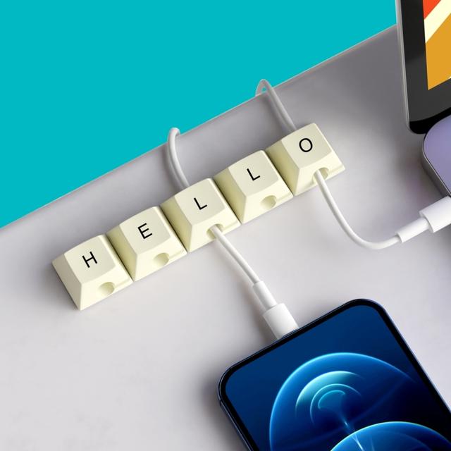 Mustard Kabelhouder set van 5 - Key Cap