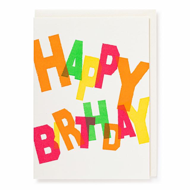 Archivist Cards Card - Happy Birthday Colours