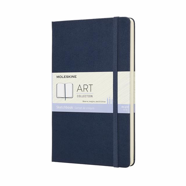 Moleskine Art Collection Schetsboek Large - Blanco - Sapphire Blue