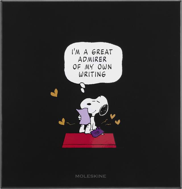Moleskine Peanuts Notitieboek Large & Blackwing potloden - Black