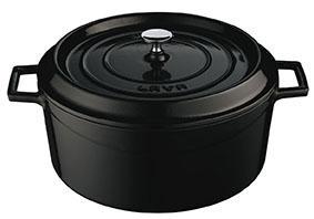LAVA Trendy Casserole rond - Ø280mm - 6.71Ltr - Black/Black