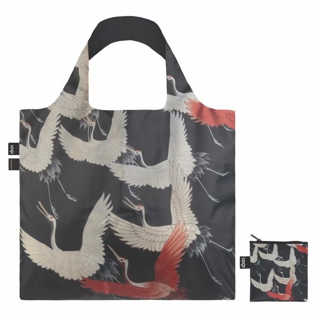 LOQI Bag Large - Furisode with a Myriad of Flying Cranes gerecycled