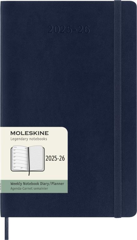 Moleskine 18M Planner Weekly Large Sapphire Blue Soft Cover
