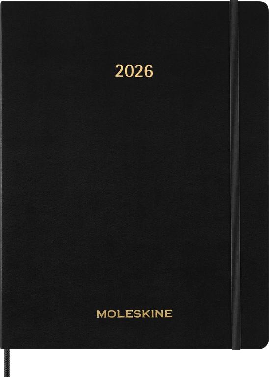 Moleskine Essential Weekagenda XXL Verticaal 13 maanden - Black