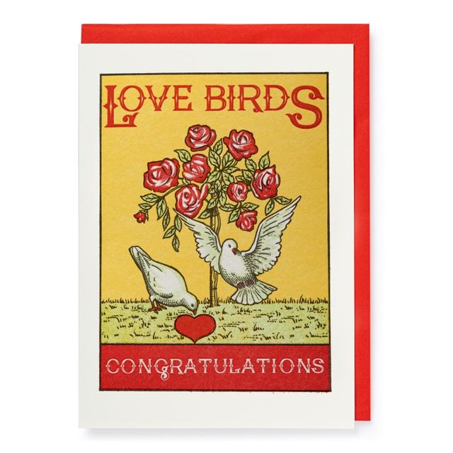 Archivist Cards Wenskaart - Love Birds