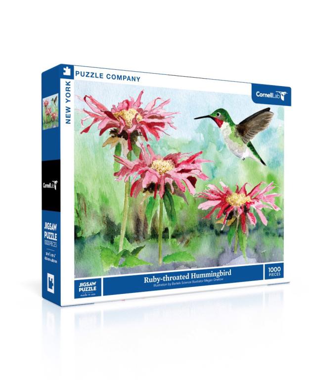 New York Puzzle Company Puzzel Ruby-throated Hummingbird - 1000 stukjes