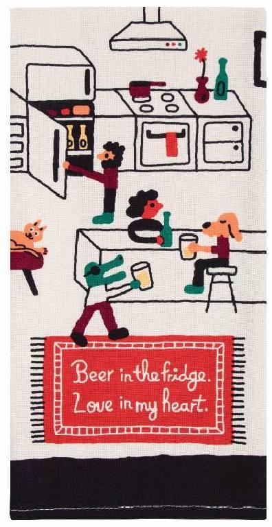 Blue Q Theedoek - Beer In the Fridge