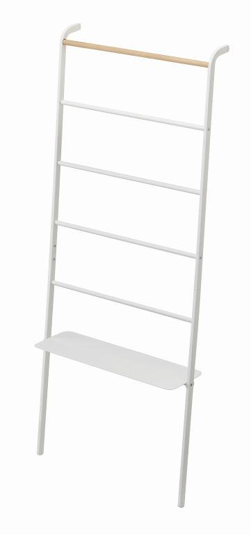 Yamazaki Ladder Hanger Wide with Rack - Tower - White