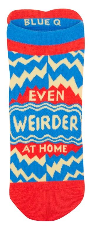 Blue Q Sneaker Socks - Weirder At Home S/M