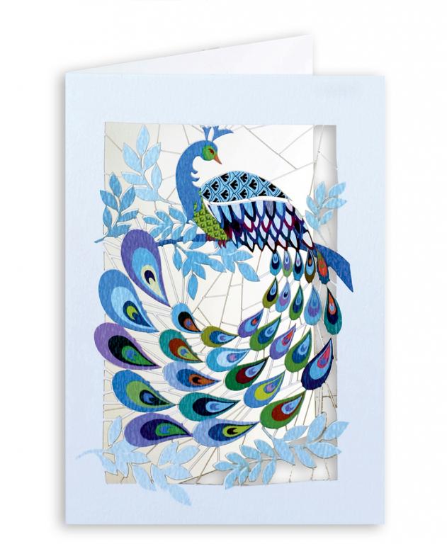 Forever Cards Laser-Cut Card - Peacock