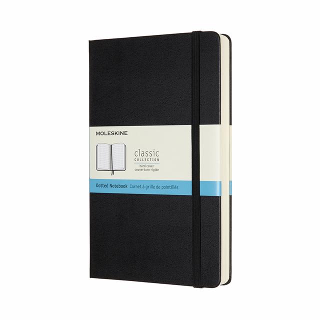 Moleskine Classic Notitieboek Large - Hardcover - Gestippeld - Black