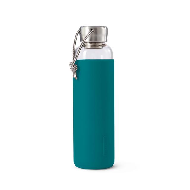 Black+Blum Glass Water Bottle - 0.6Ltr - Ocean