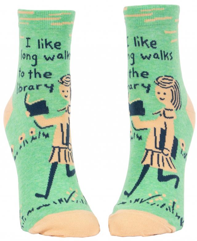 Blue Q Ankle Socks - Long Walks Library