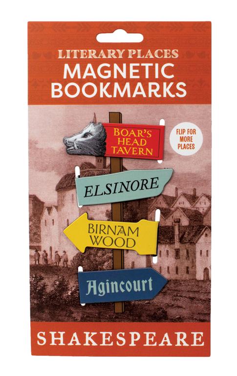 UPG Magnetische boekenleggers set van 4 - Shakespeare