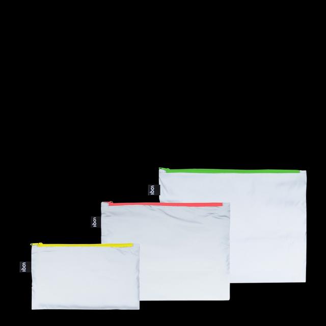 LOQI Zip Pockets - Neon Green, Dark Orange, Yellow reflecterend