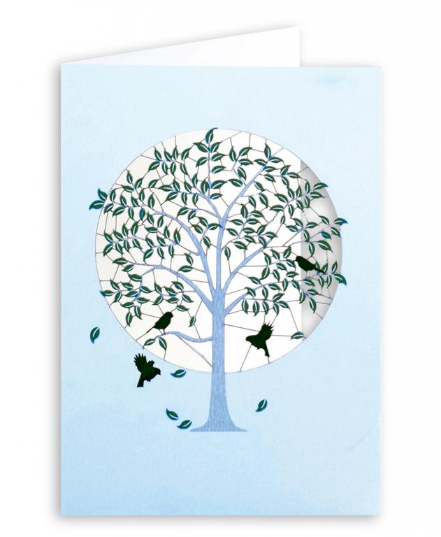 Forever Cards Laser-Cut Wenskaart - Green Tree