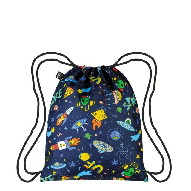 LOQI Backpack Medium - Space Ufo gerecycled