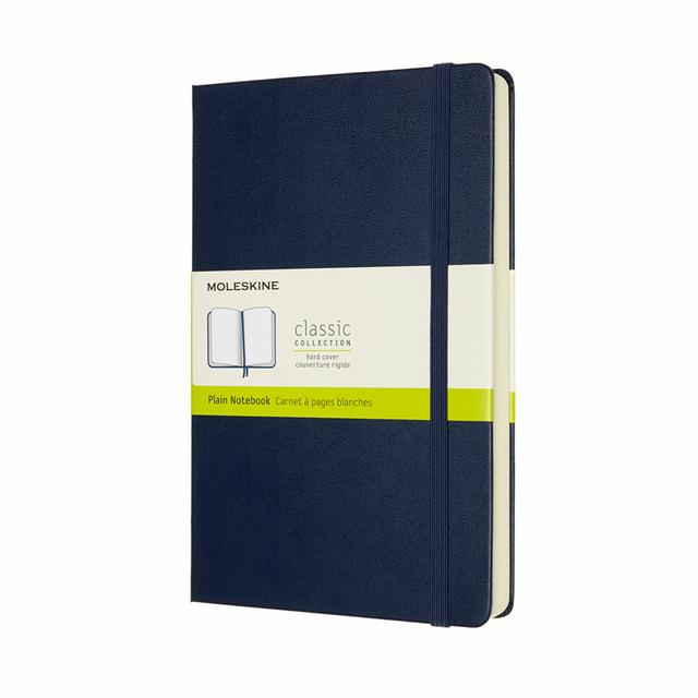 Moleskine Classic Notitieboek Large - Hardcover - Blanco - Sapphire Blue