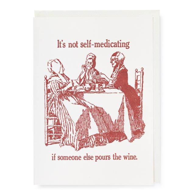 Archivist Cards Wenskaart - It's Not Self-Medicating