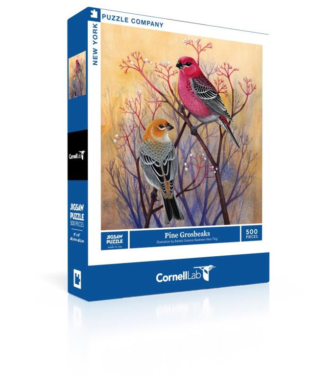 New York Puzzle Company Puzzel Pine Grosbeaks - 500 stukjes