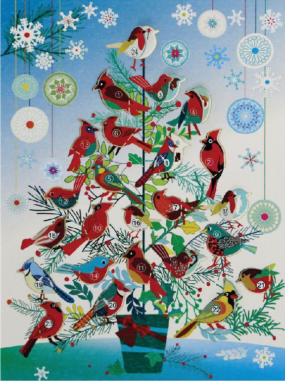 Forever Cards Adventskalender Wenskaart - Birds