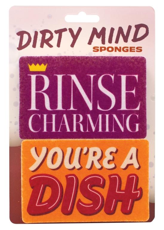 UPG Spons set van 2 - Rinse Charming & You're a Dish