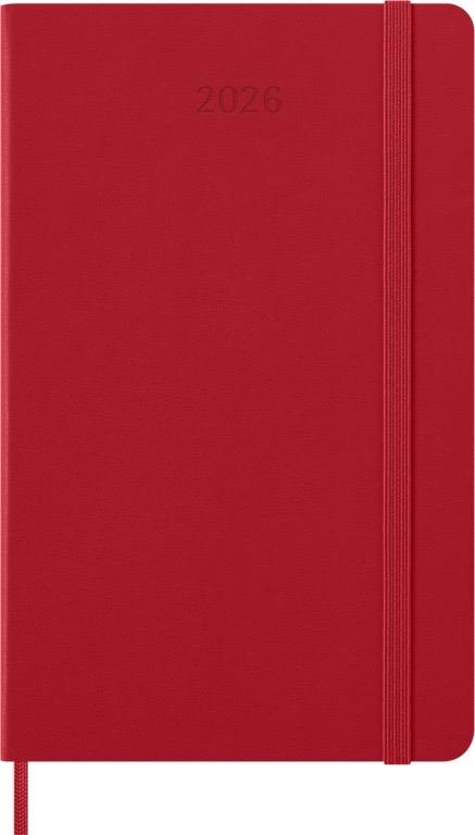Moleskine Classic Dagagenda Large 12 maanden - Hardcover - Scarlet Red
