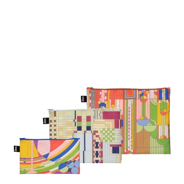 LOQI Zip Pockets - Saguaro Forms, Old Fashion Windows, March Balloons Recycled